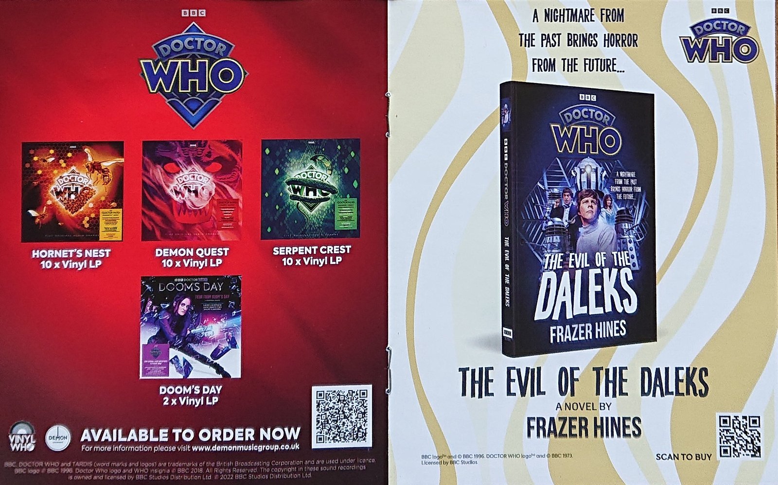 Inserts from BBCDVD 4560